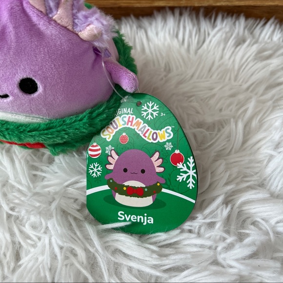 NWT 4.5” Svenja the Axolotl Christmas Squishmallow - Picture 3 of 4